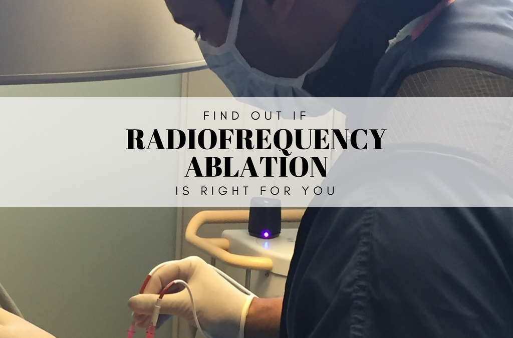 A photo of a Radiofrequency Ablation procedure being done. This procedure is done to to Treat Chronic Pain.